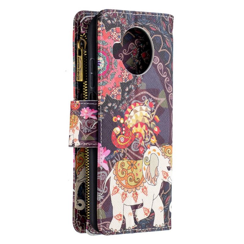 Nahkakotelo Xiaomi Mi 10T Lite 5G / Redmi Note 9 Pro 5G Puhelinkuoret Norsun Vetoketjutasku