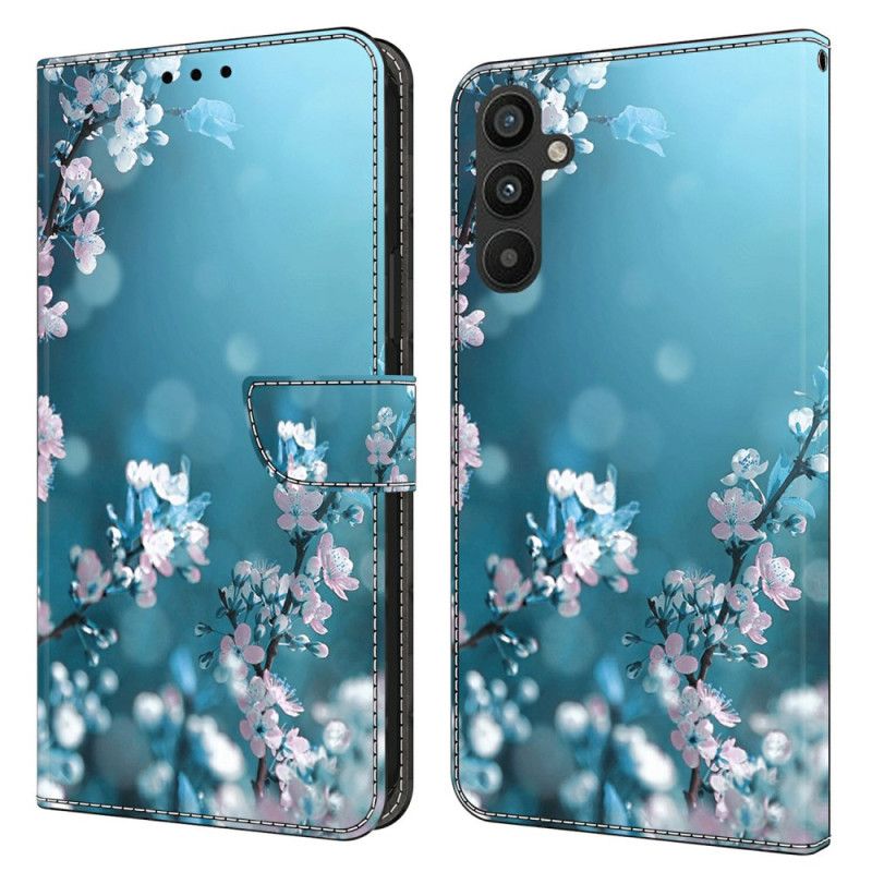 Kotelot Samsung Galaxy A15 Valkoisia Kukkia Suojakuori
