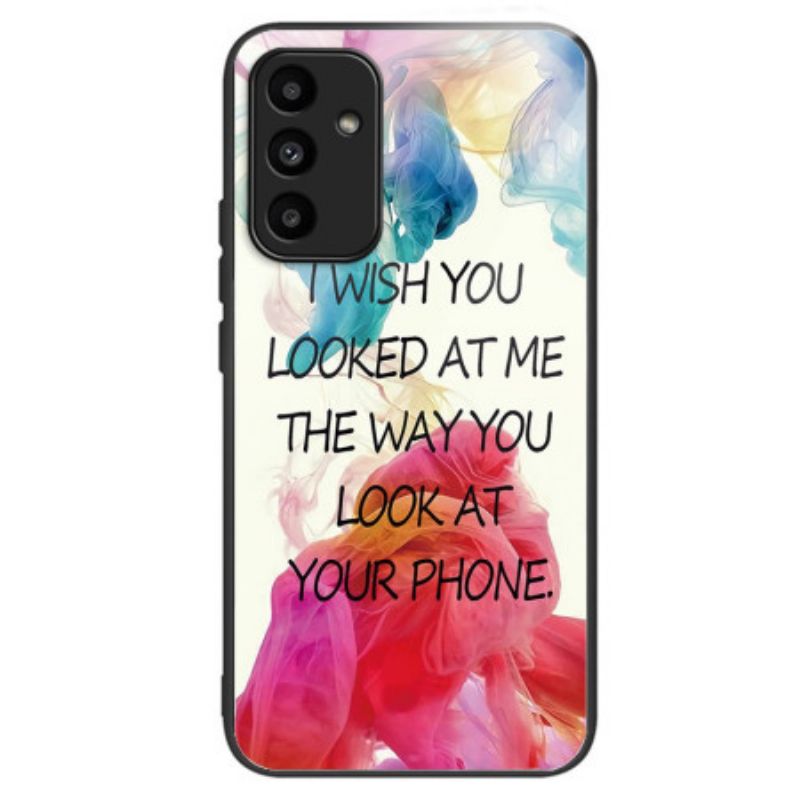 Kuori Samsung Galaxy A15 Karkaistu Lasi Jonka Toivon Sinun Katsovan Minua Suojakuori