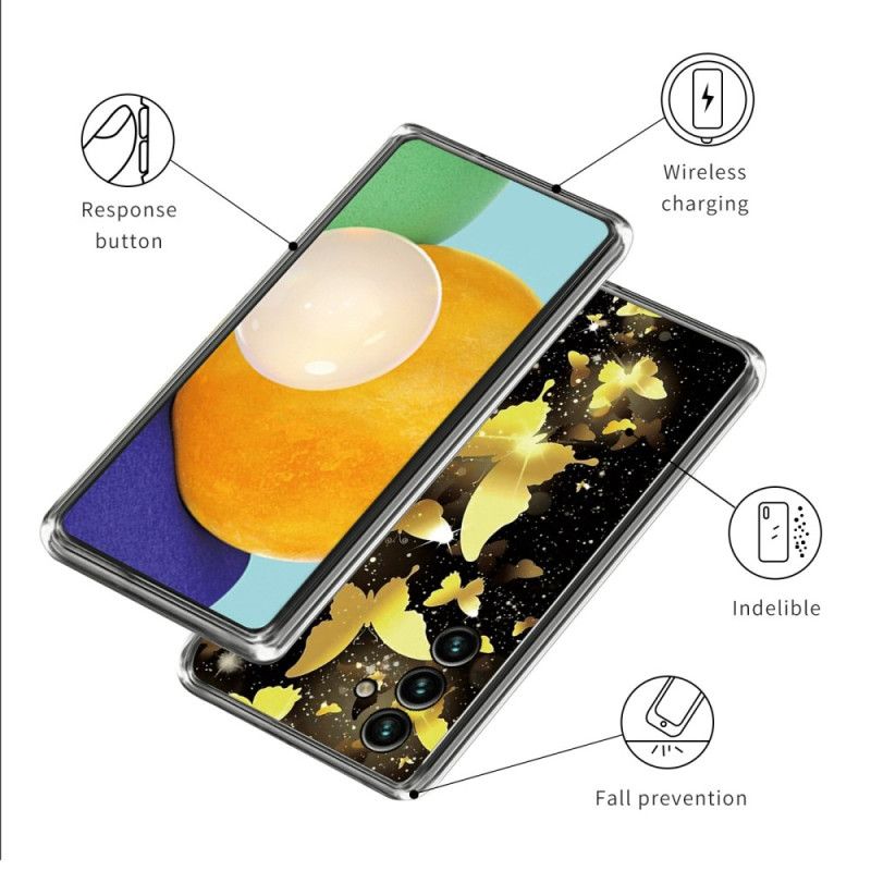 Puhelinkuoret Samsung Galaxy A15 Kirkkaat Perhoset