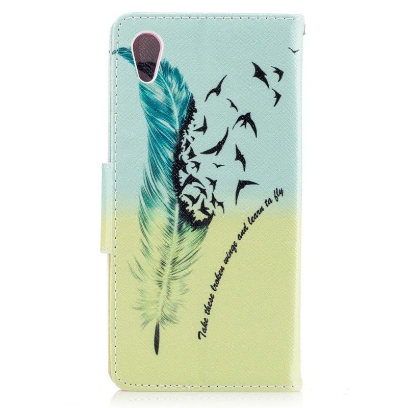 Flip Case Sony Xperia XA1 Opi Lentämään
