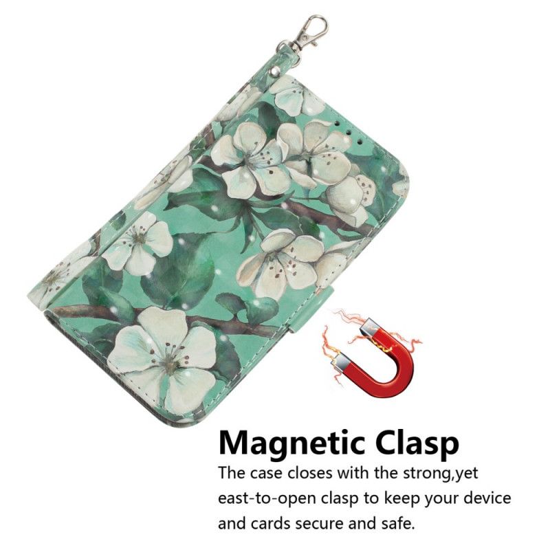 Flip Case Samsung Galaxy S10 Lite Kukkiva Oksa Tangalla