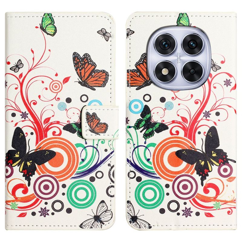 Kotelot Xiaomi Redmi Note 14 Pro Plus 5g Perhosia Valkoisella Taustalla Suojakuori