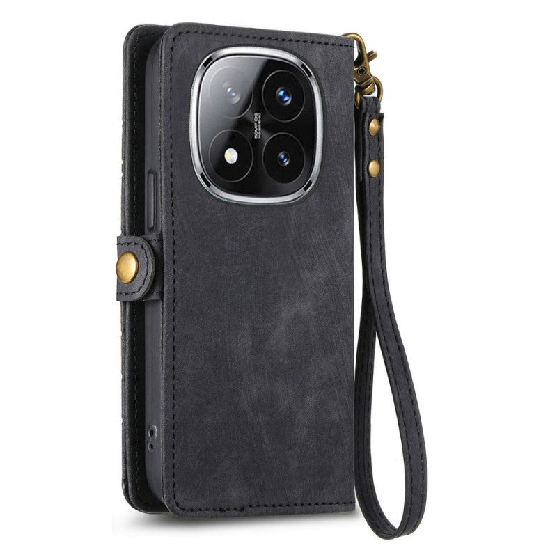 Kuoret Xiaomi Redmi Note 14 Pro Plus 5g Geometrisia Viivoja Muistuttava Lompakko