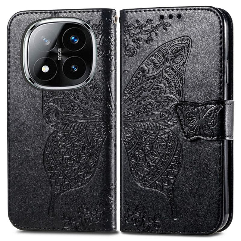 Nahkakotelo Xiaomi Redmi Note 14 Pro Plus 5g Barokkiperhonen