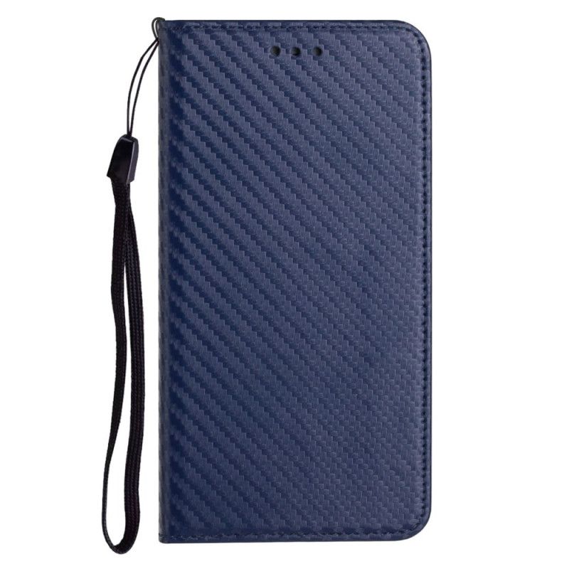 Nahkakotelo Xiaomi Redmi Note 14 Pro Plus 5g Hiilikuitu Strap-on Suojakuori