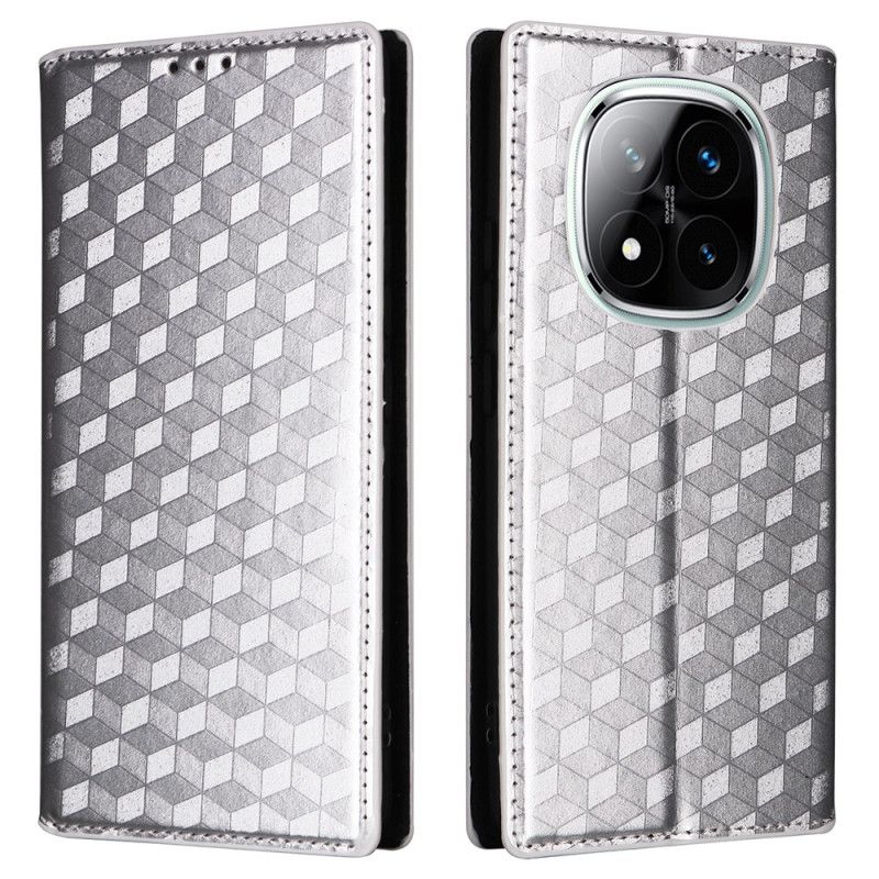 Nahkakotelo Xiaomi Redmi Note 14 Pro Plus 5g Kiiltävä 3d-kuvio