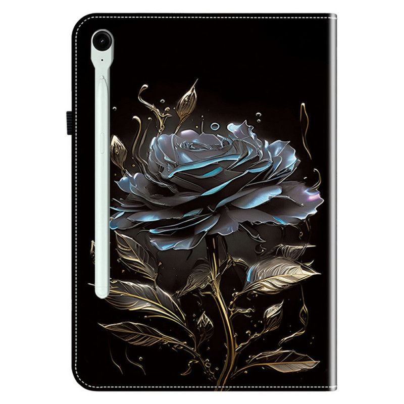 Kotelot Samsung Galaxy Tab S10 Fe Plus Elegantti Mustan Ruusun Suoja