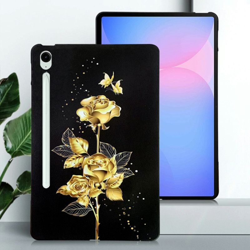 Kuori Samsung Galaxy Tab S10 Fe Plus Kultaisia Ruusuja