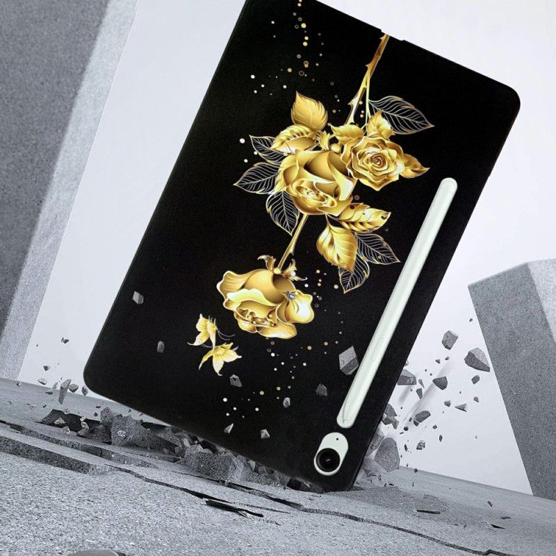 Kuori Samsung Galaxy Tab S10 Fe Plus Kultaisia Ruusuja