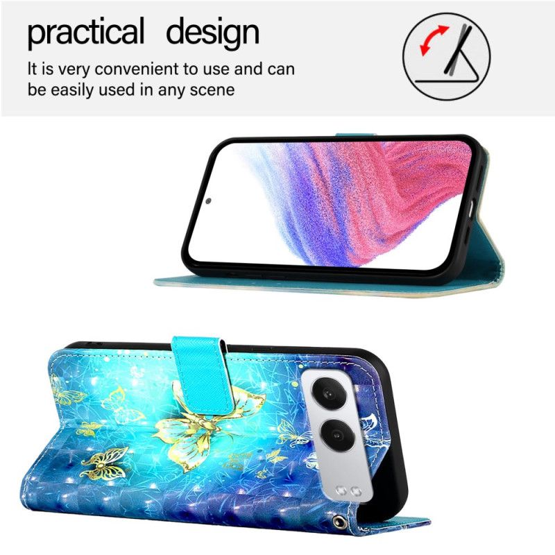 Kotelot Oneplus Nord 4 Kultaiset Perhoset