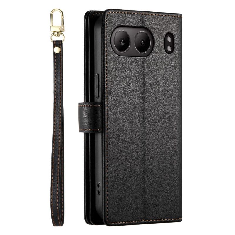 Kotelot Oneplus Nord 4 Lompakko Hihnalla Ja Olkahihnalla Suojakuori