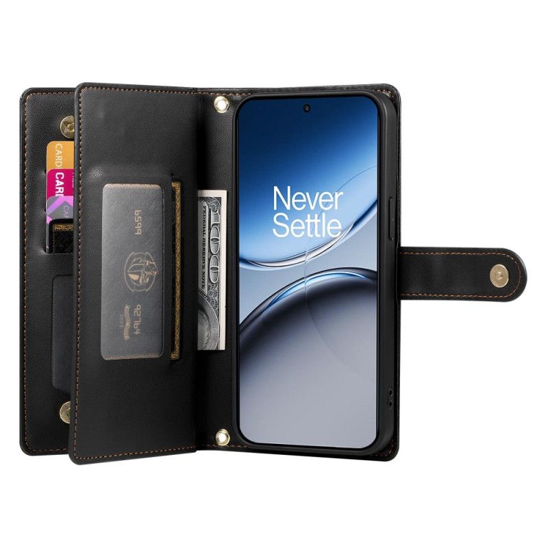 Kotelot Oneplus Nord 4 Lompakko Hihnalla Ja Olkahihnalla Suojakuori