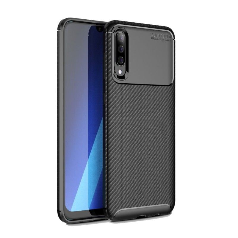 Kuori Samsung Galaxy A70 Tummansininen Musta Joustava Hiilikuidun Rakenne