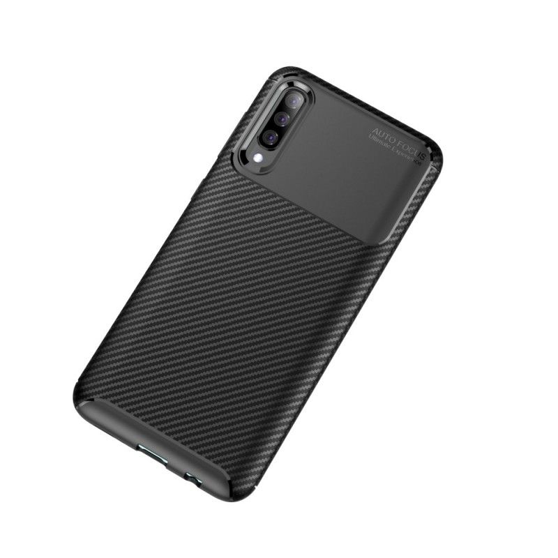 Kuori Samsung Galaxy A70 Tummansininen Musta Joustava Hiilikuidun Rakenne