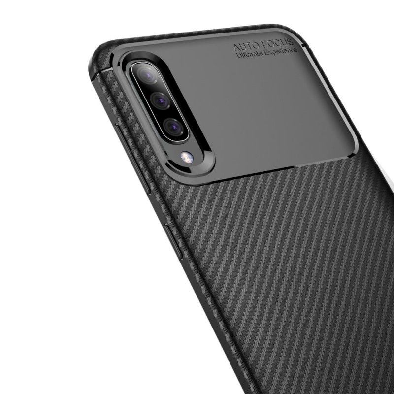 Kuori Samsung Galaxy A70 Tummansininen Musta Joustava Hiilikuidun Rakenne