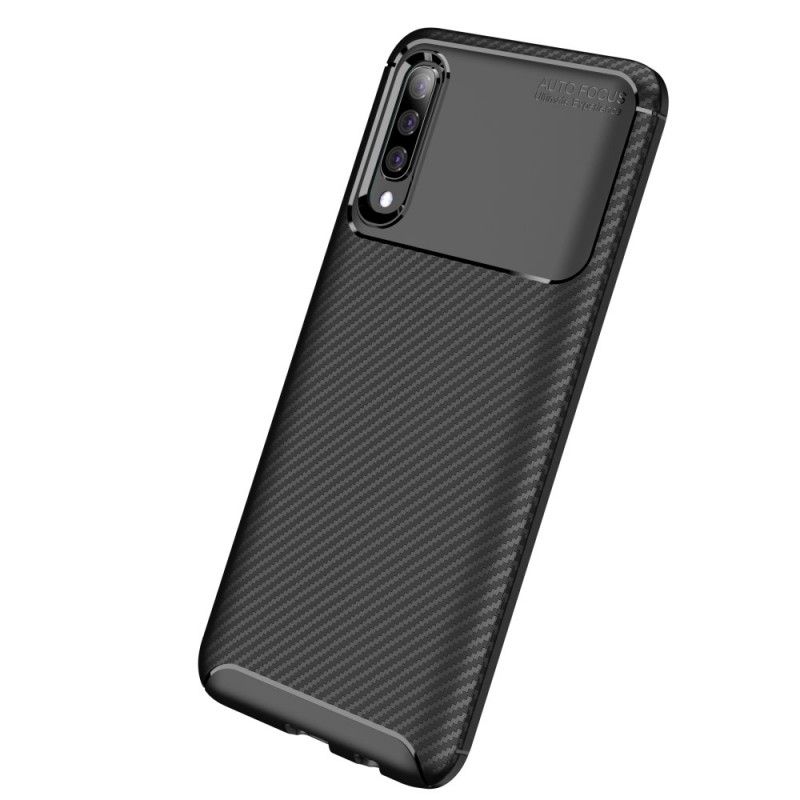 Kuori Samsung Galaxy A70 Tummansininen Musta Joustava Hiilikuidun Rakenne