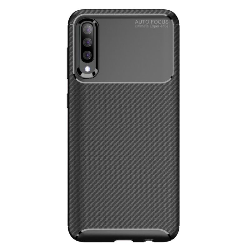 Kuori Samsung Galaxy A70 Tummansininen Musta Joustava Hiilikuidun Rakenne