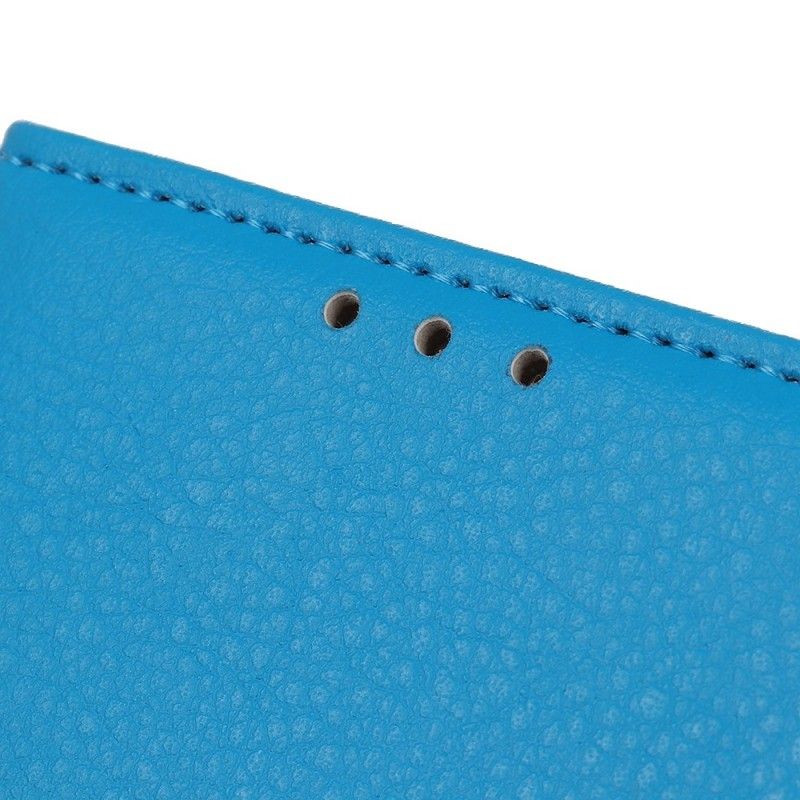Suojakuori Samsung Galaxy A70 Valkoinen Musta Perinteinen Tekonahka