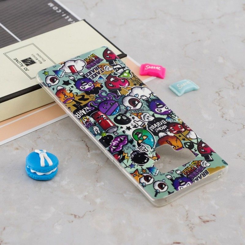 Kuori Samsung Galaxy Note 9 Fluoresoiva Hulluus Suojakuori