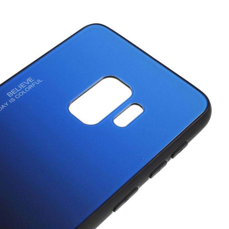 Case Kuoret Samsung Galaxy S9 Purppura Punainen Puhelinkuoret Galvanoitu Väri