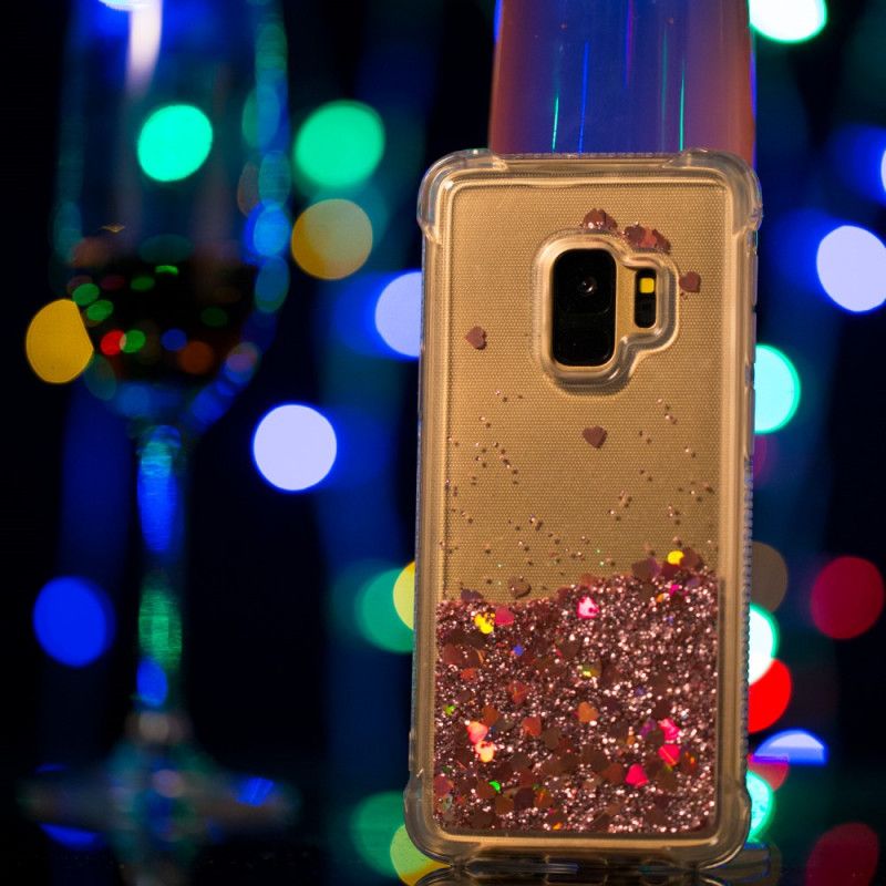 Case Kuoret Samsung Galaxy S9 Syaani Vaaleansininen Puhelinkuoret Ensiluokkainen Kimallus