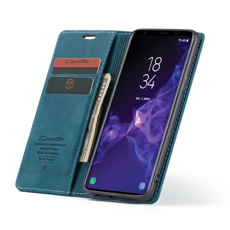 Flip Kotelot Samsung Galaxy S9 Ruskea Musta Puhelinkuoret Keinonahkakotelo