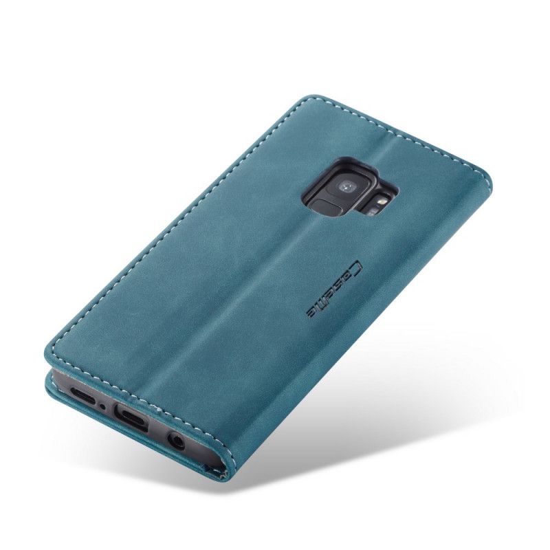 Flip Kotelot Samsung Galaxy S9 Ruskea Musta Puhelinkuoret Keinonahkakotelo
