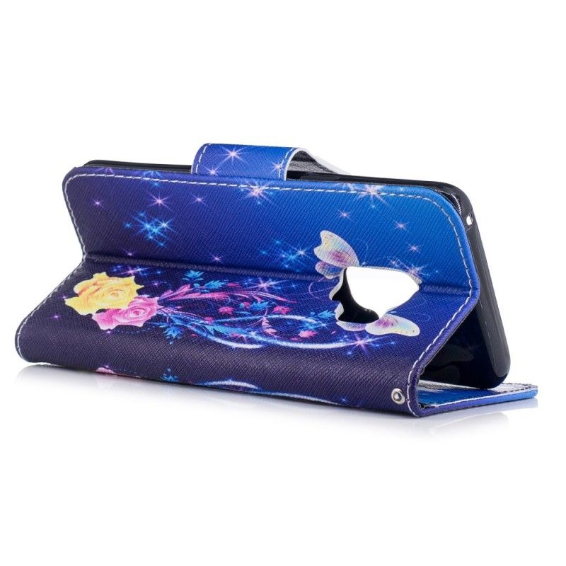 Kotelot Samsung Galaxy S9 Perhosia Yöllä
