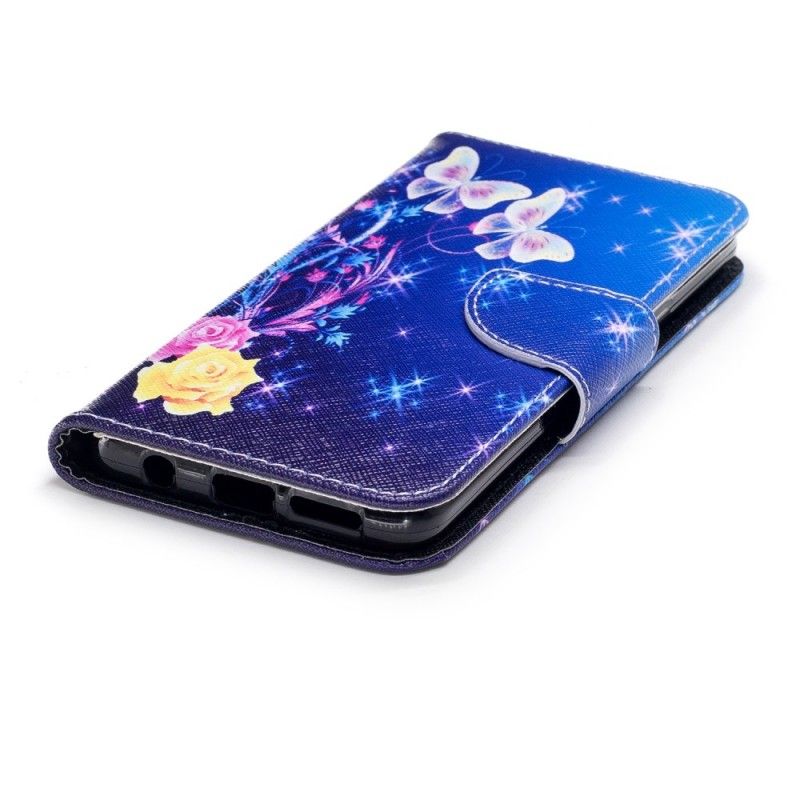 Kotelot Samsung Galaxy S9 Perhosia Yöllä