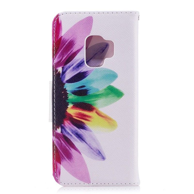 Kotelot Samsung Galaxy S9 Vesiväri Kukka