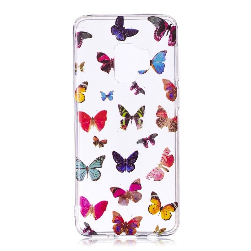 Kuori Samsung Galaxy S9 Värilliset Perhoset