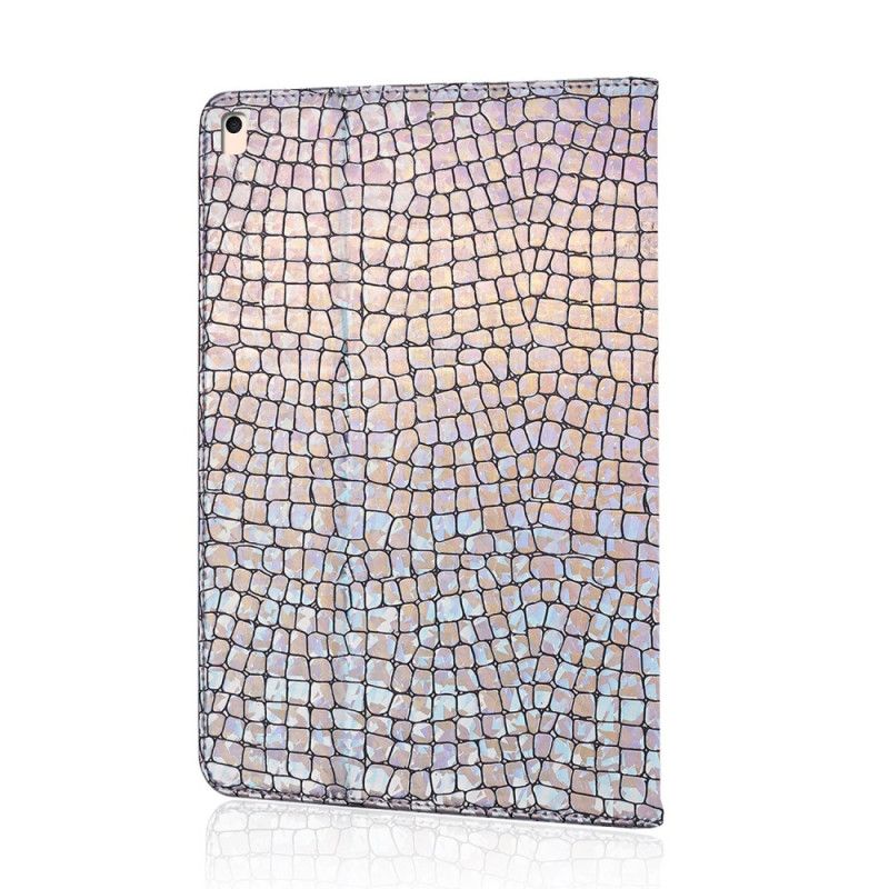 Kotelot iPad 10.2" (2019) (2020) Violetti Vaaleansininen Kimalteleva Krokotiili