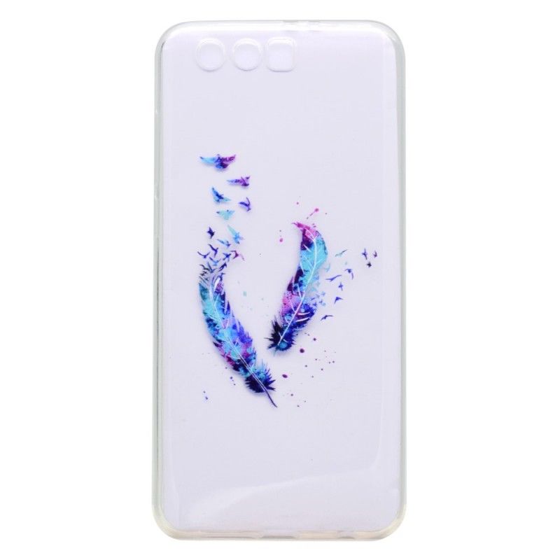 Kuori Honor 9 Läpinäkyvät Höyhenet Suojakuori