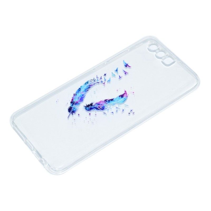 Kuori Honor 9 Läpinäkyvät Höyhenet Suojakuori