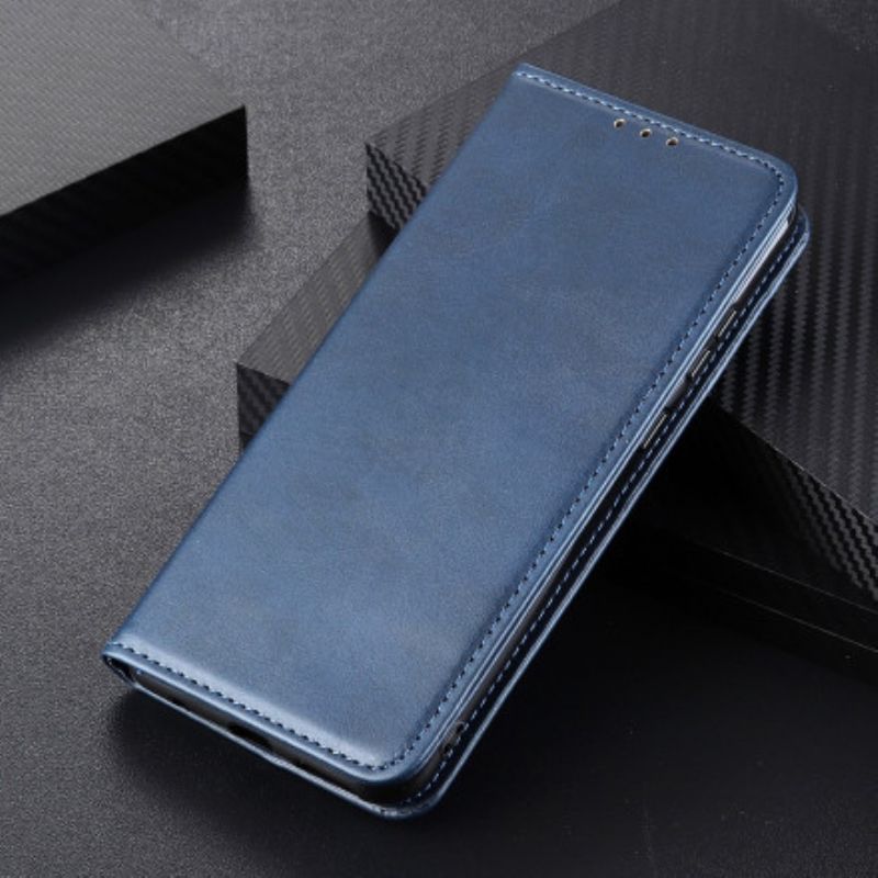 Flip Kotelot Oppo Reno 6 5g Haljasnahka Elegance