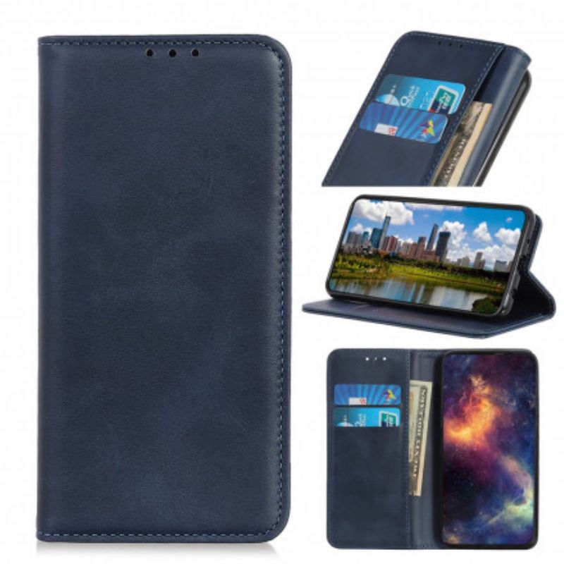 Flip Kotelot Oppo Reno 6 5g Haljasnahka Elegance