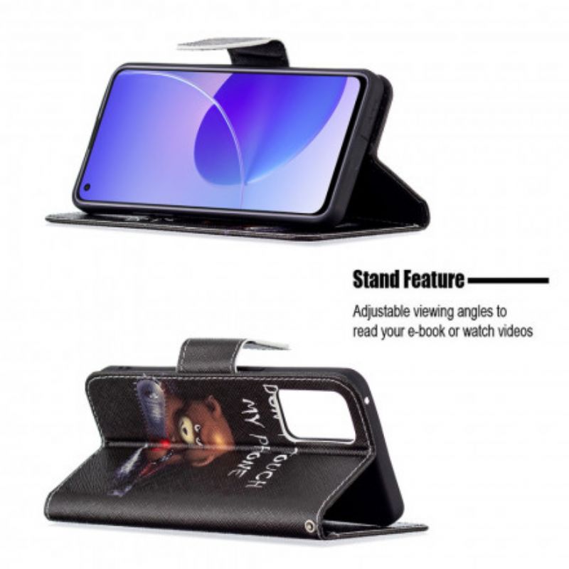 Flip Kotelot Oppo Reno 6 5g Vaarallinen Karhu