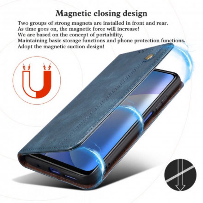 Nahkakuori Flip Kotelot Oppo Reno 6 5g Puhelinkuoret Vahattu Keinonahka