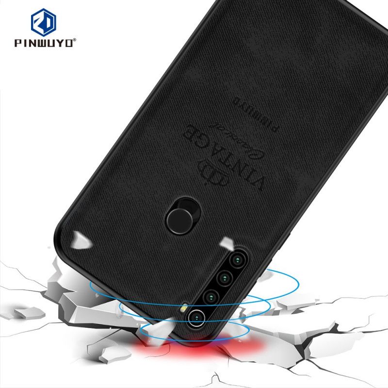 Kuori Xiaomi Redmi Note 8T Harmaa Musta Kunniallinen Vintage Pinwuyo