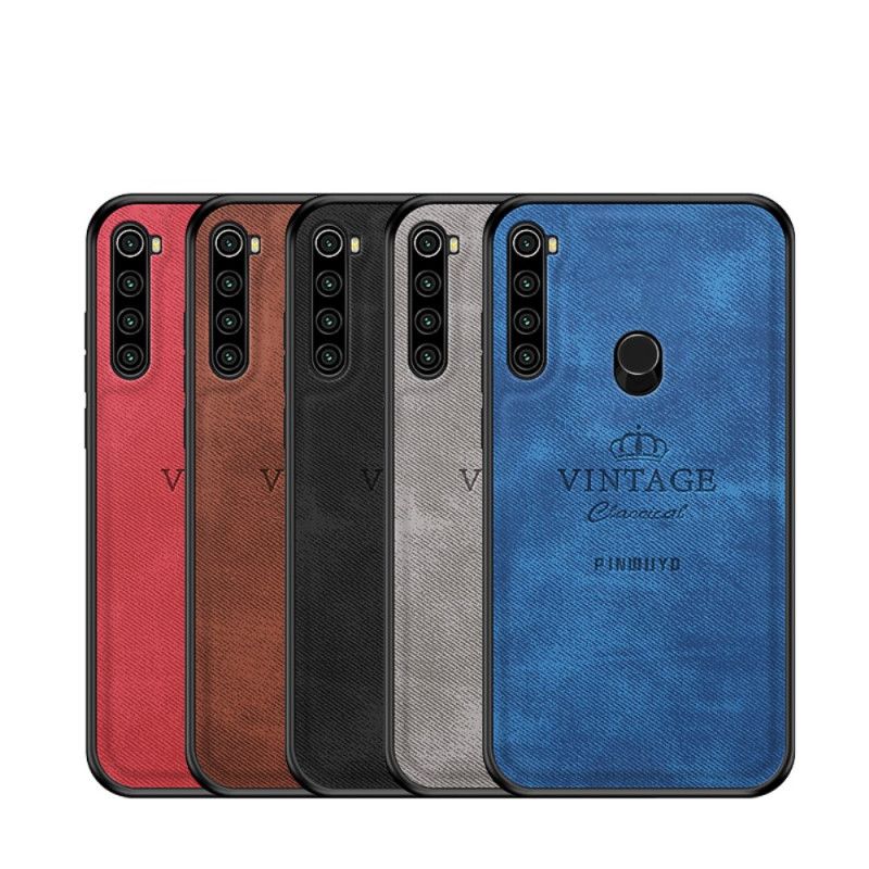 Kuori Xiaomi Redmi Note 8T Harmaa Musta Kunniallinen Vintage Pinwuyo