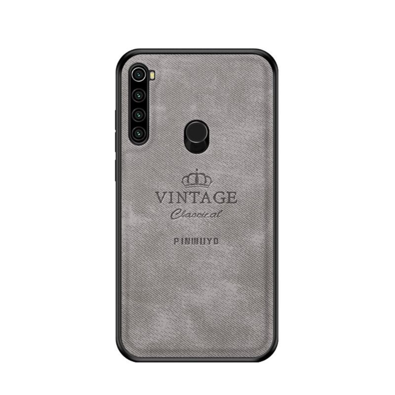 Kuori Xiaomi Redmi Note 8T Harmaa Musta Kunniallinen Vintage Pinwuyo