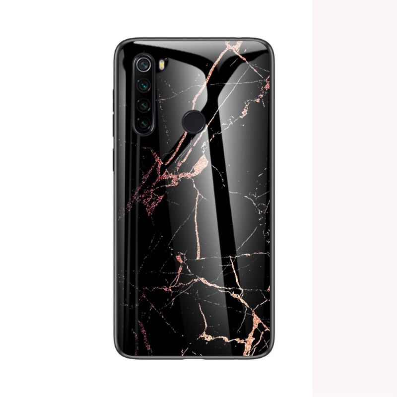 Kuori Xiaomi Redmi Note 8T Valkoinen Musta Kiiltävä Marmori