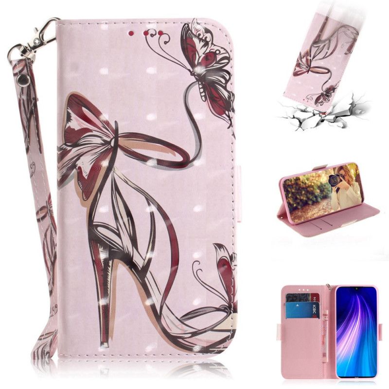 Suojakuori Xiaomi Redmi Note 8T Puhelinkuoret Hihnoilla Varustetut Pumput