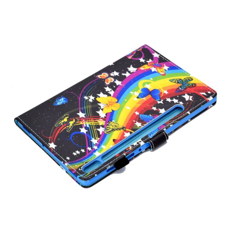 Kotelot Samsung Galaxy Tab S7 Magenta Musta Perhoset Perhonen Suojakuori