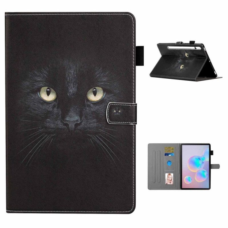 Nahkakotelo Samsung Galaxy Tab S7 Puhelinkuoret Musta Kissa
