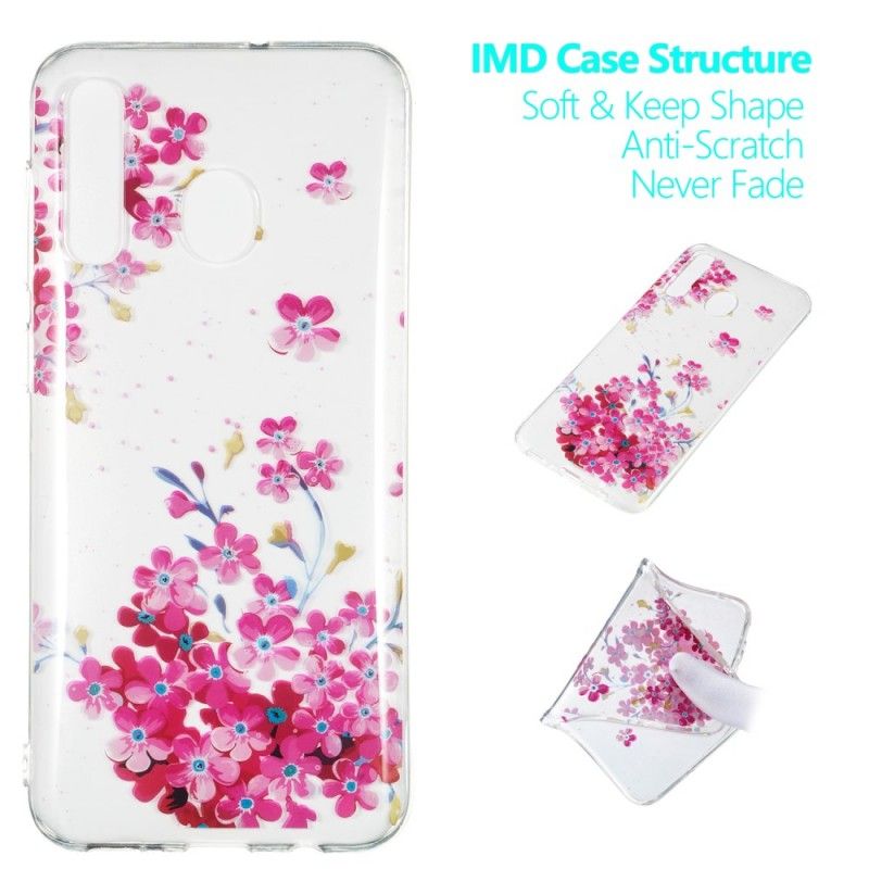 Case Kuoret Samsung Galaxy A50 Puhelinkuoret Pieni Vaaleanpunainen Puutarha