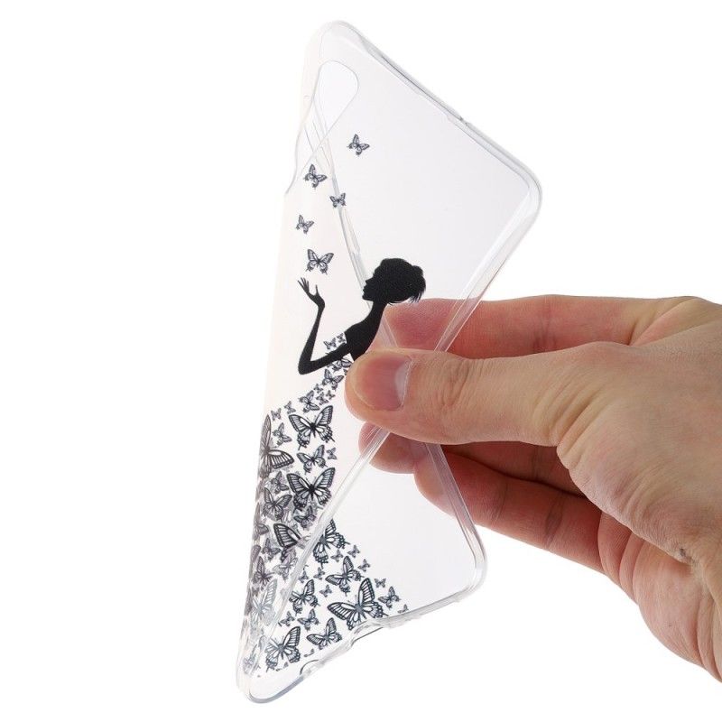 Kuori Samsung Galaxy A50 Läpinäkyvä Perhospuku