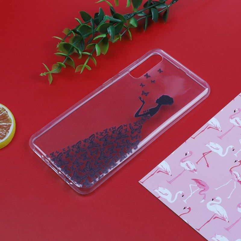 Kuori Samsung Galaxy A50 Läpinäkyvä Perhospuku