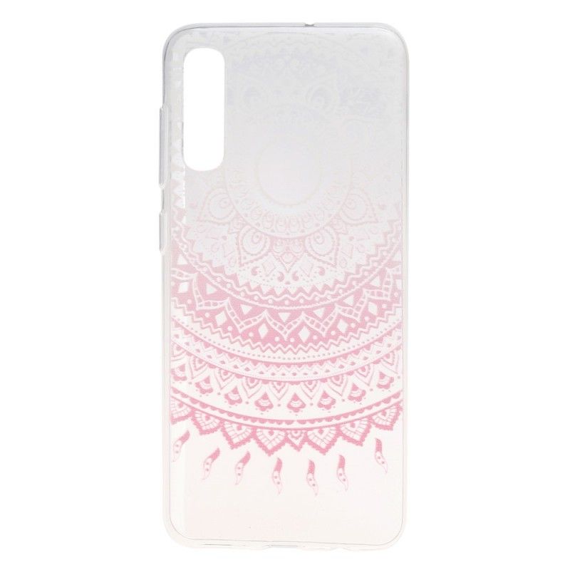 Kuori Samsung Galaxy A50 Vaaleansininen Vaaleanpunainen Läpinäkyvä Värikäs Mandala